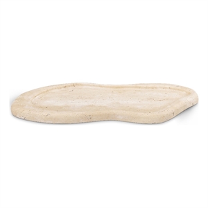 Meridian Furniture Arezzo Beige Travertine Tray