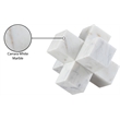 Meridian Furniture Jack White Marble Decorative Jack Object