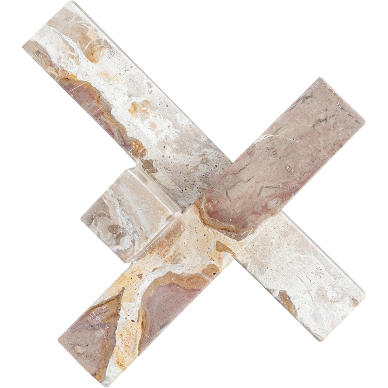 Meridian Furniture Stix Beige Marble Decorative Object