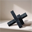 Meridian Furniture Stix Black Marble Decorative Object