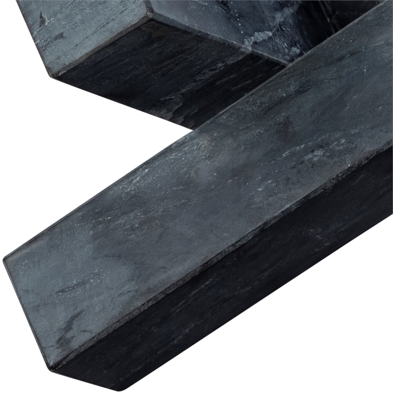 Meridian Furniture Stix Black Marble Decorative Object