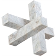 Meridian Furniture Stix Brown Marble Decorative Object