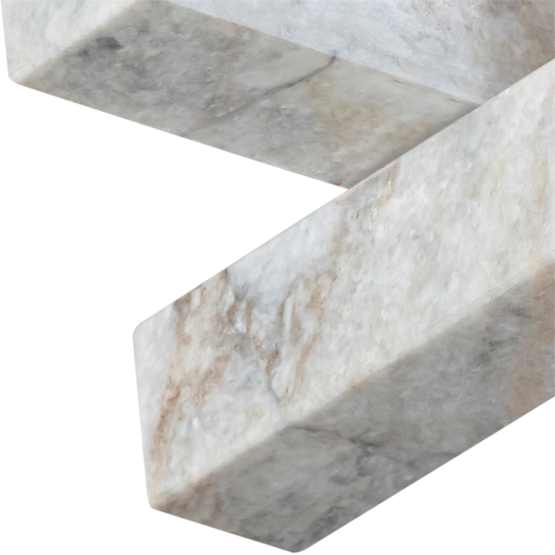 Meridian Furniture Stix Brown Marble Decorative Object
