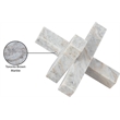 Meridian Furniture Stix Brown Marble Decorative Object