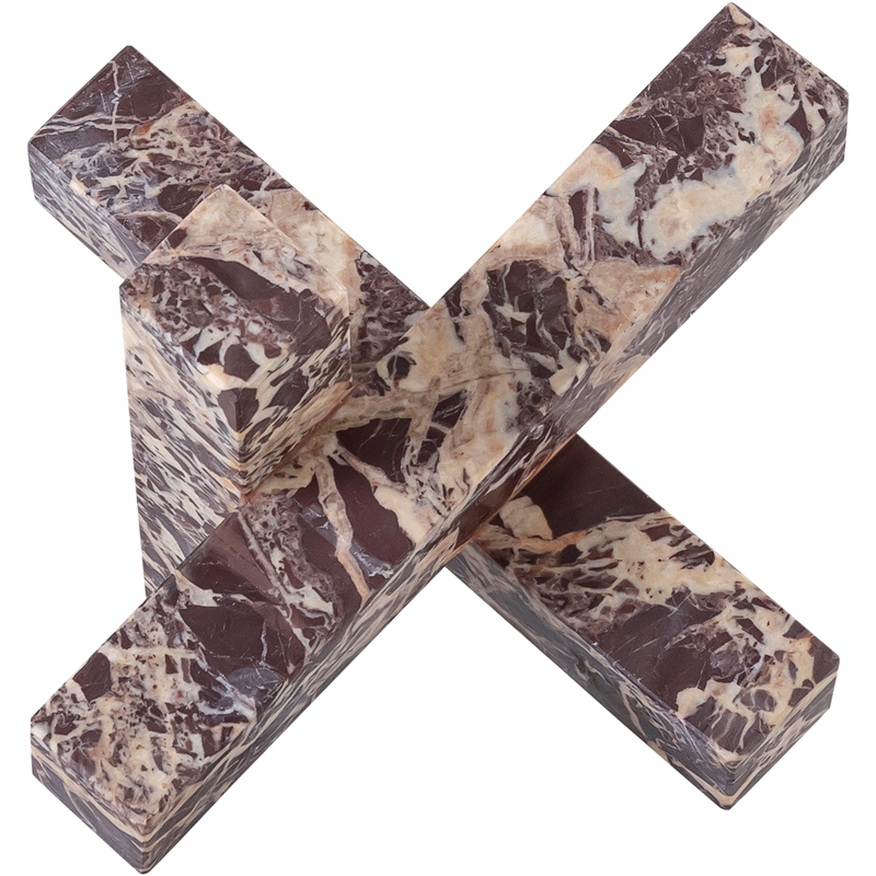 Meridian Furniture Stix Cherry Marble Decorative Object