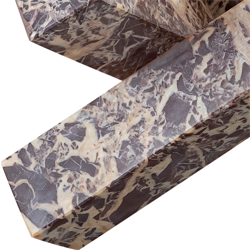 Meridian Furniture Stix Cherry Marble Decorative Object