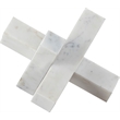 Meridian Furniture Stix White Marble Decorative Object