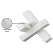 Meridian Furniture Stix White Marble Decorative Object