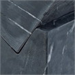 Meridian Furniture Quad Black Marble Decorative Cube