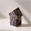 Meridian Furniture Quad Cherry Marble Decorative Cube
