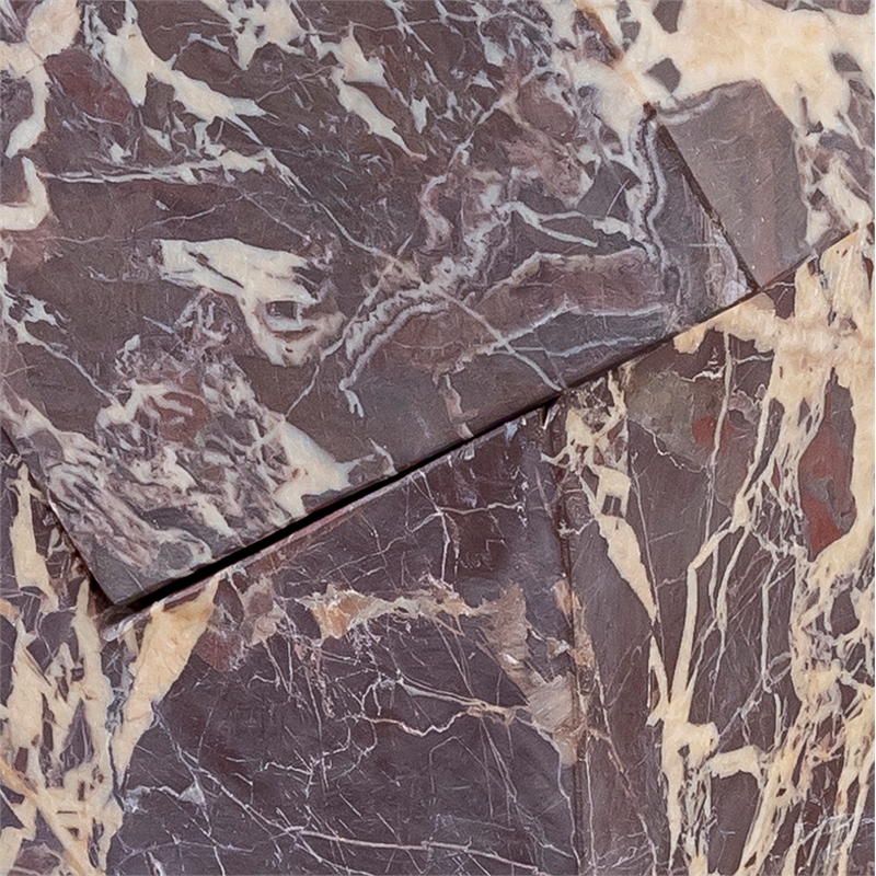 Meridian Furniture Quad Cherry Marble Decorative Cube