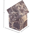 Meridian Furniture Quad Cherry Marble Decorative Cube