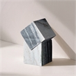 Meridian Furniture Quad Panda Marble Decorative Cube