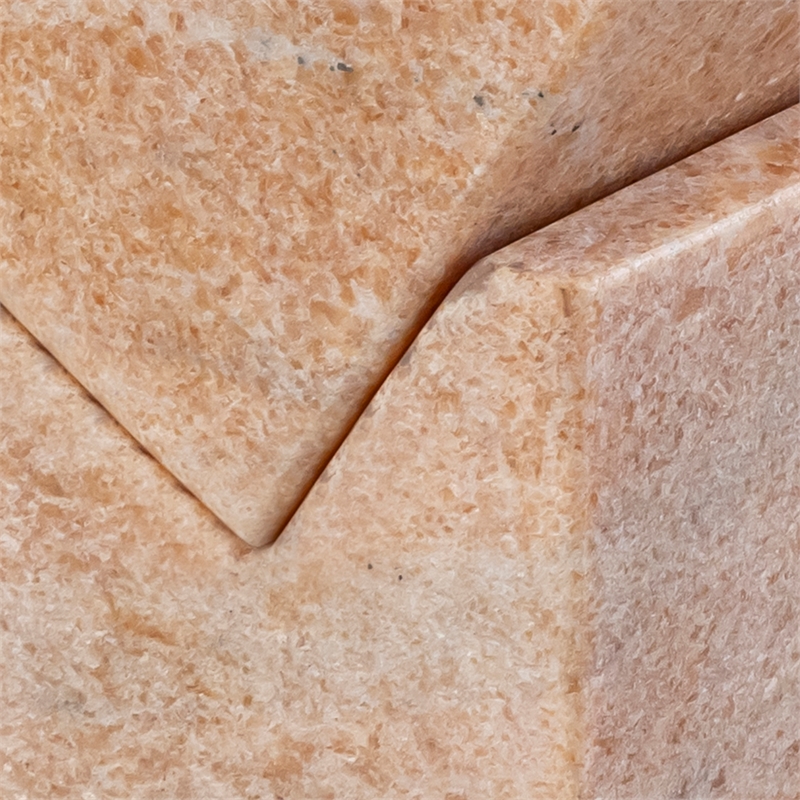 Meridian Furniture Quad Pink Marble Decorative Cube