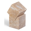 Meridian Furniture Quad Pink Marble Decorative Cube