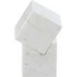 Meridian Furniture Quad White Marble Decorative Cube