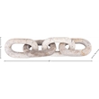 Meridian Furniture Lynx Beige Marble Decorative Chain Links