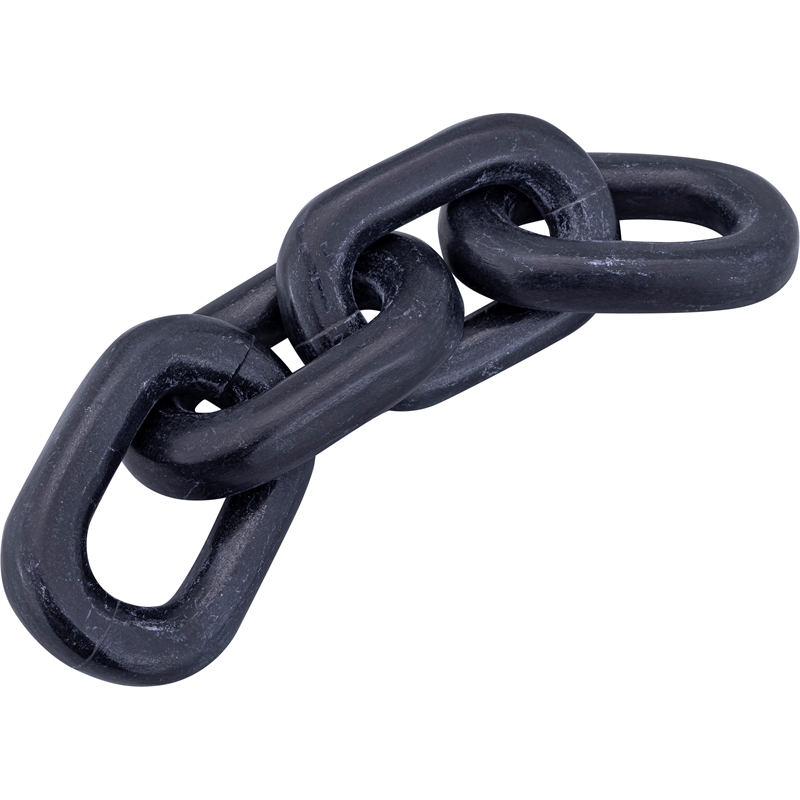 Meridian Furniture Lynx Black Marble Decorative Chain Links