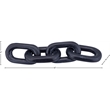 Meridian Furniture Lynx Black Marble Decorative Chain Links