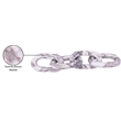 Meridian Furniture Lynx Brown Marble Decorative Chain Links