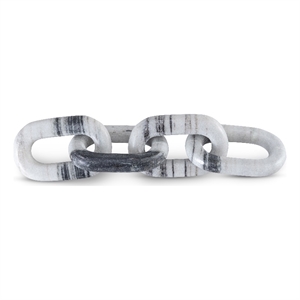 Meridian Furniture Lynx Panda Marble Decorative Chain Links