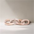 Meridian Furniture Lynx Pink Marble Decorative Chain Links