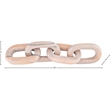 Meridian Furniture Lynx Pink Marble Decorative Chain Links