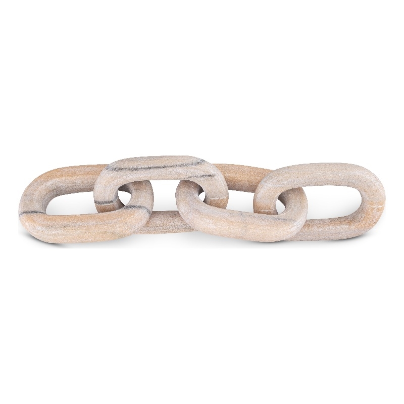Meridian Furniture Lynx Pink Marble Decorative Chain Links