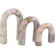 Meridian Furniture Arco Beige Marble 3pc. Decorative Object
