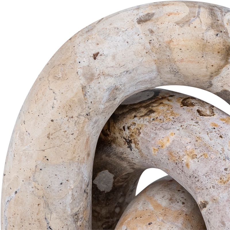 Meridian Furniture Arco Beige Marble 3pc. Decorative Object
