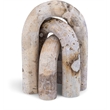 Meridian Furniture Arco Beige Marble 3pc. Decorative Object