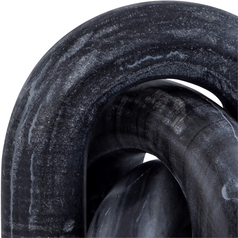 Meridian Furniture Arco Black Marble 3pc. Decorative Object