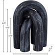 Meridian Furniture Arco Black Marble 3pc. Decorative Object