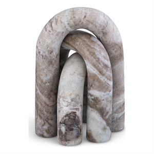 Meridian Furniture Arco Brown Marble 3pc. Decorative Object