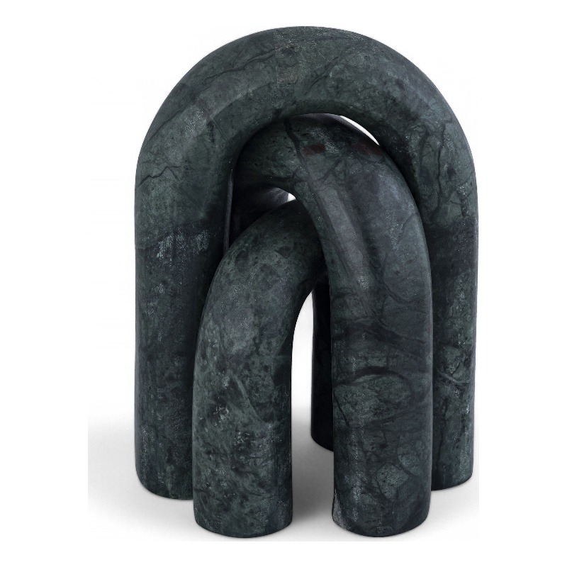 Meridian Furniture Arco Green Marble 3pc. Decorative Object