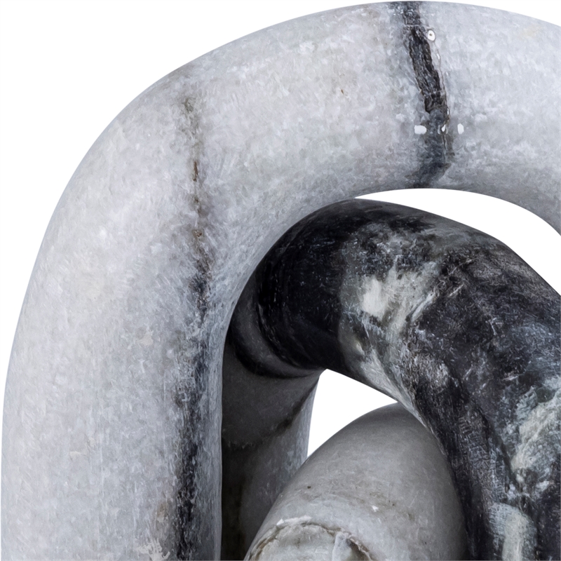 Meridian Furniture Arco Panda Marble 3pc. Decorative Object