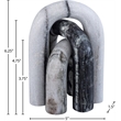 Meridian Furniture Arco Panda Marble 3pc. Decorative Object
