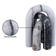 Meridian Furniture Arco Panda Marble 3pc. Decorative Object