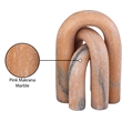 Meridian Furniture Arco Pink Marble 3pc. Decorative Object