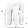 Meridian Furniture Arco White Marble 3pc. Decorative Object