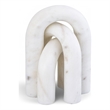 Meridian Furniture Arco White Marble 3pc. Decorative Object