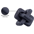 Meridian Furniture Bond Black Marble Decorative Knot