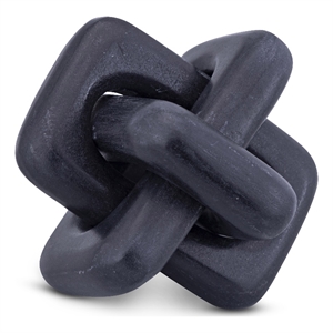 Meridian Furniture Bond Black Marble Decorative Knot