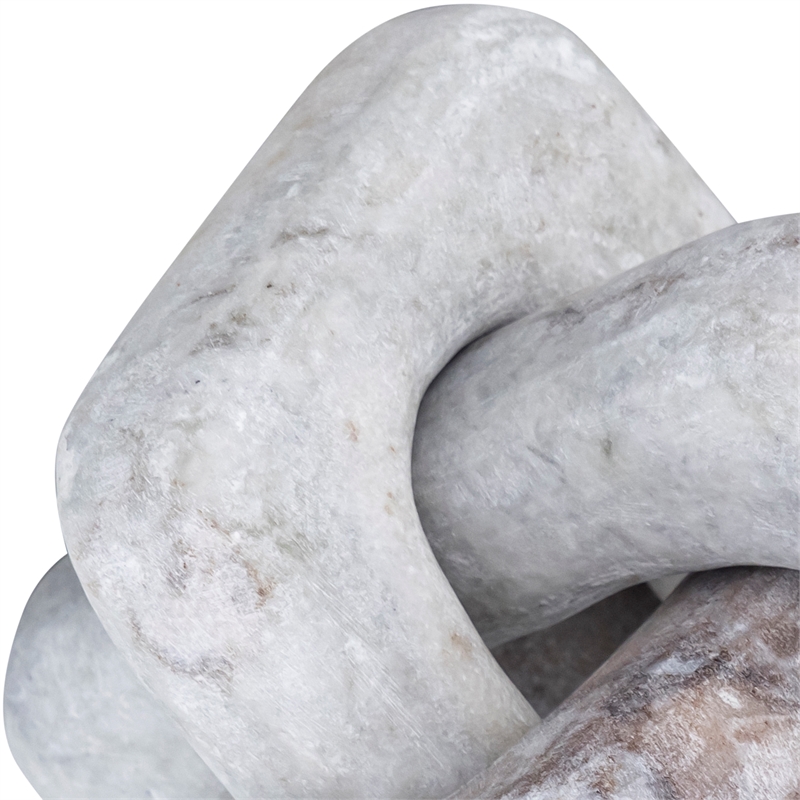Meridian Furniture Bond Brown Marble Decorative Knot