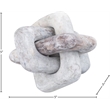 Meridian Furniture Bond Brown Marble Decorative Knot