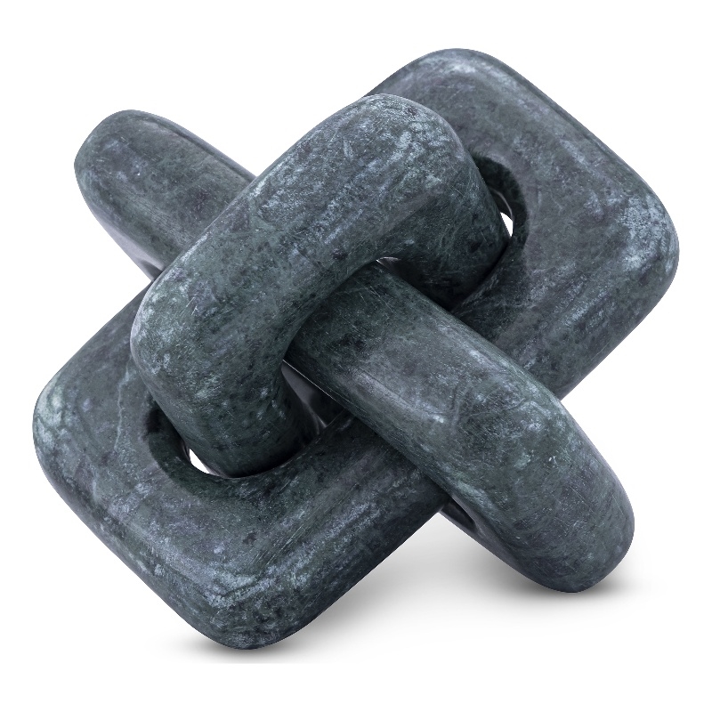 Meridian Furniture Bond Green Marble Decorative Knot