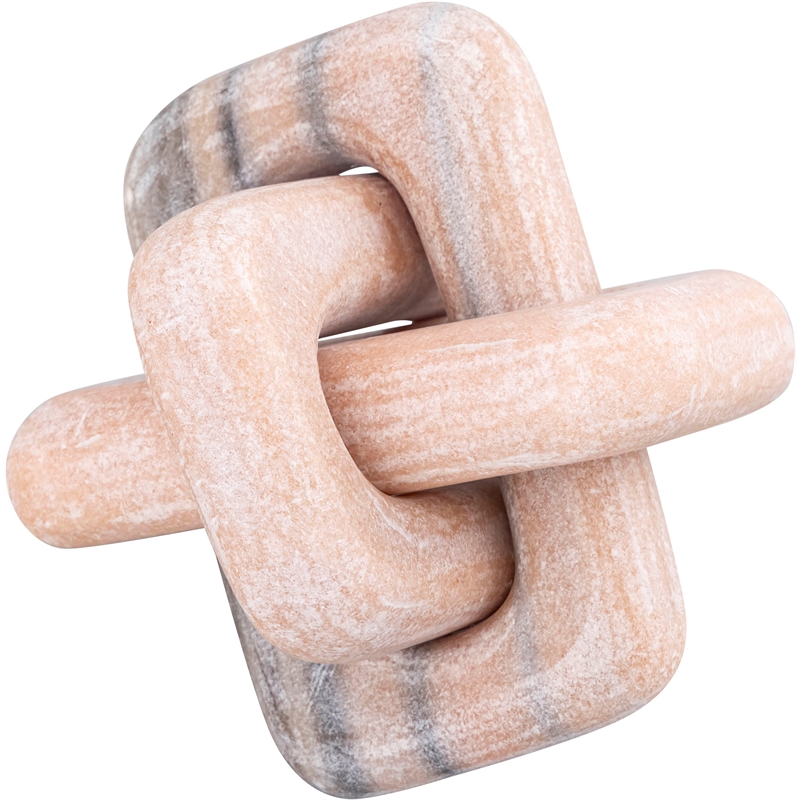 Meridian Furniture Bond Pink Marble Decorative Knot