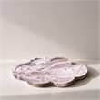 Meridian Furniture Rimini Beige Clover Shaped Marble Tray