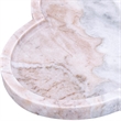 Meridian Furniture Rimini Brown Clover Shaped Marble Tray