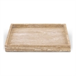 Meridian Furniture Barletta Beige Square Travertine Tray